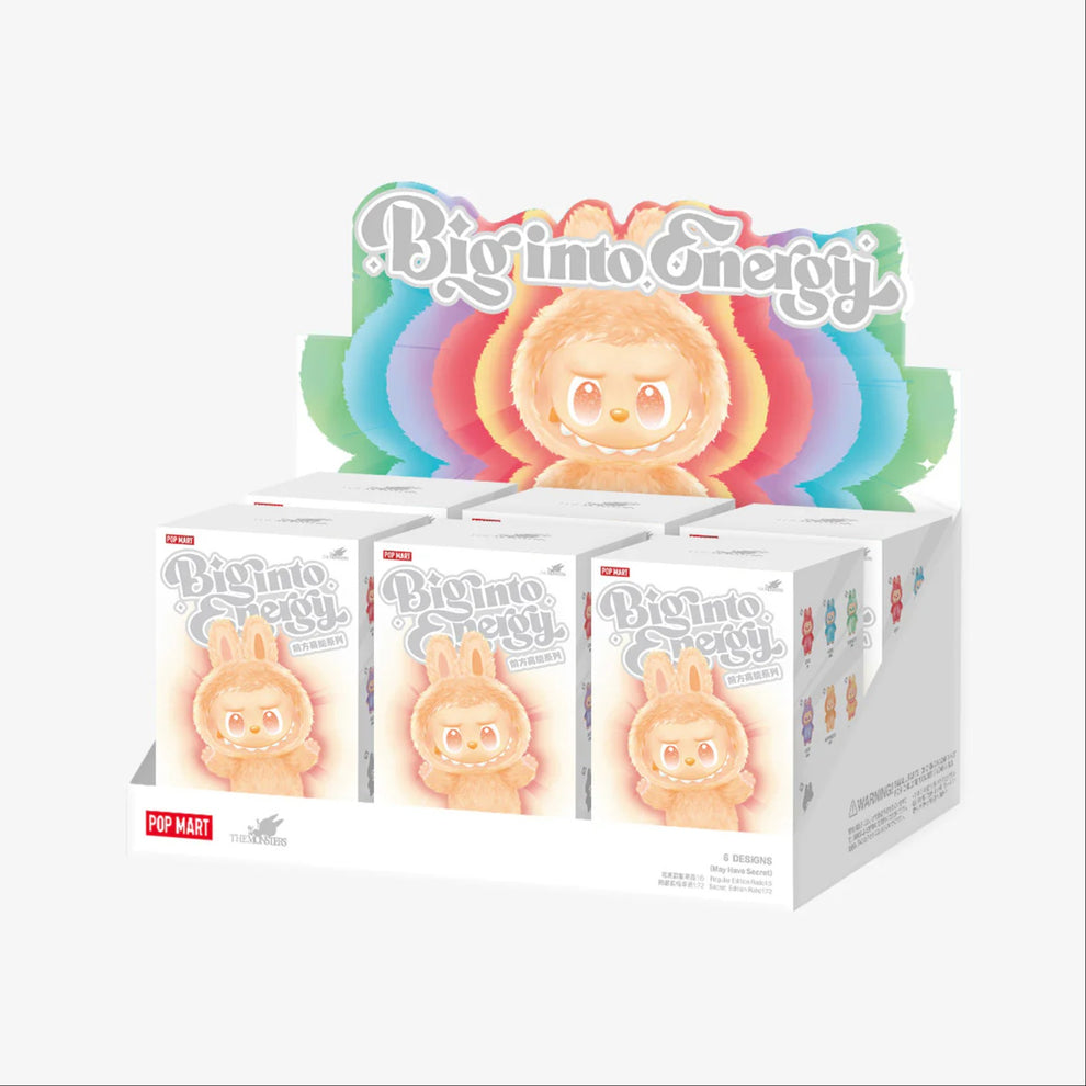 Labubu Big Into Energy Plush Blind Box Vinyl Figures - Gen 3 Collection (Pack of 1) – Includes 1 Fluffy Cute Monsters