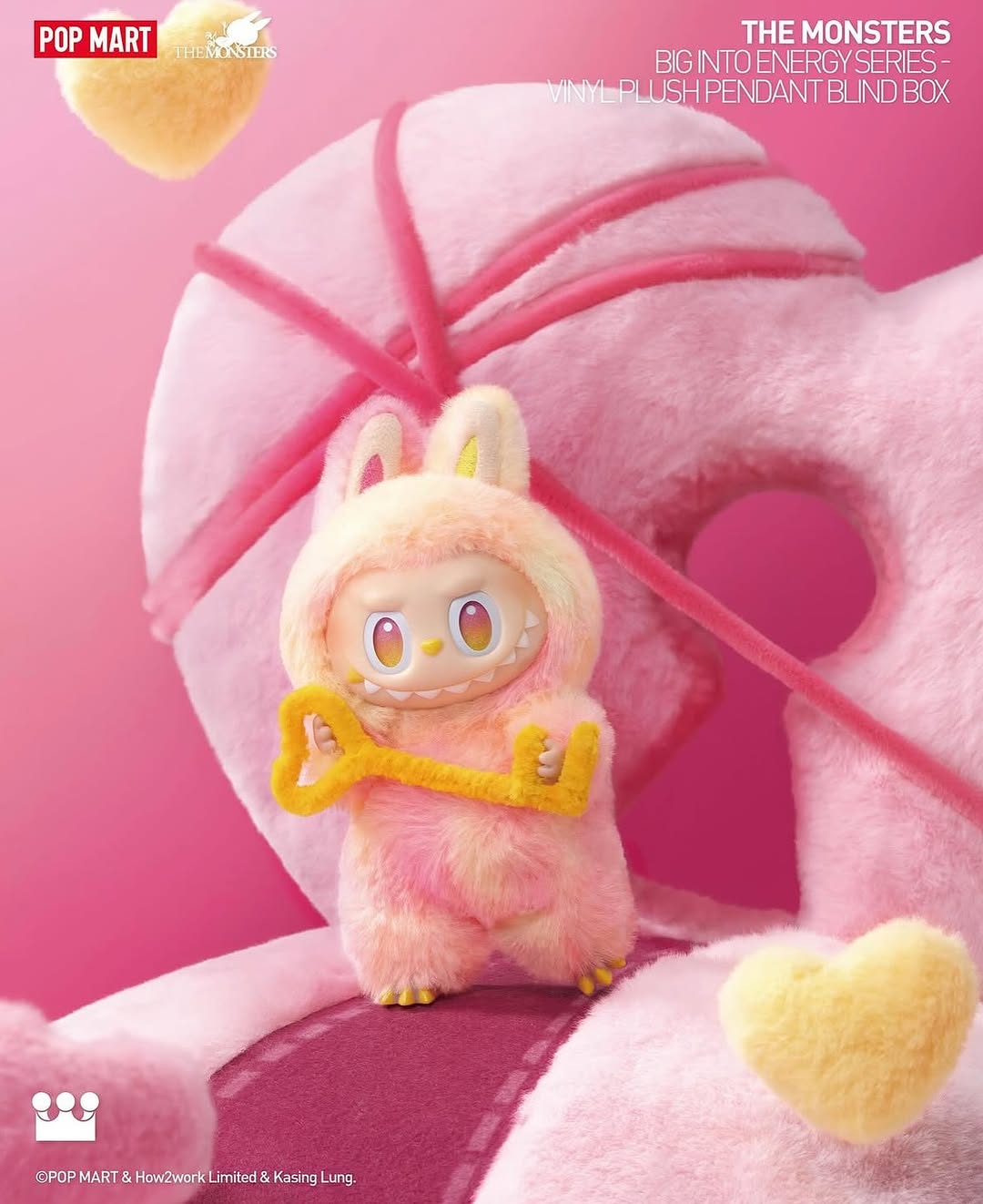Labubu Big Into Energy Plush Blind Box Vinyl Figures - Gen 3 Collection (Pack of 1) – Includes 1 Fluffy Cute Monsters