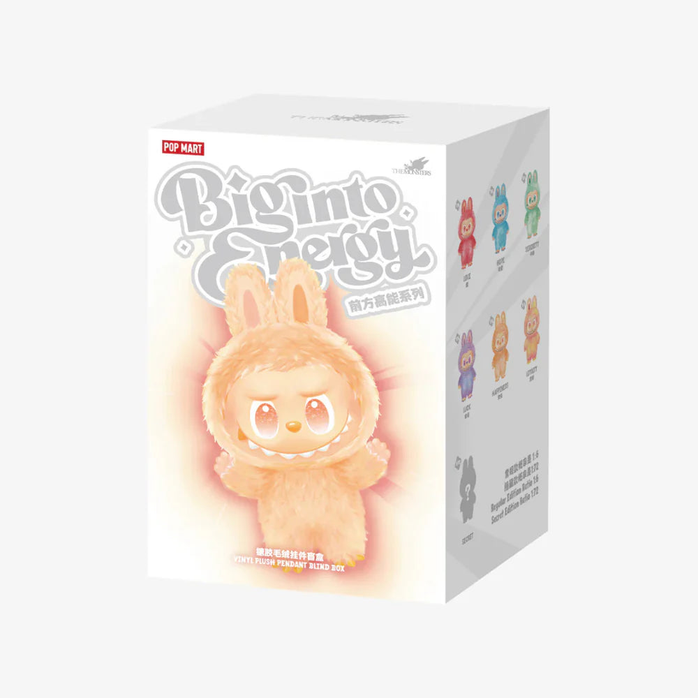 Labubu Big Into Energy Plush Blind Box Vinyl Figures - Gen 3 Collection (Pack of 1) – Includes 1 Fluffy Cute Monsters